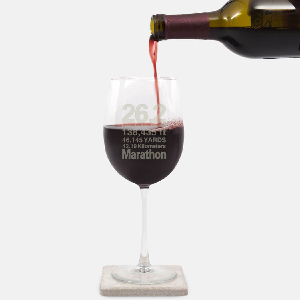 Marathon Gifts - Wine Glasses 