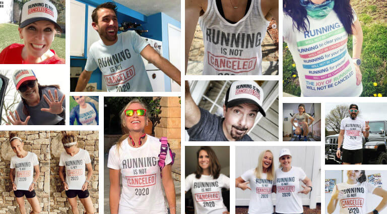 People Proudly Supporting Running Is NOT Canceled