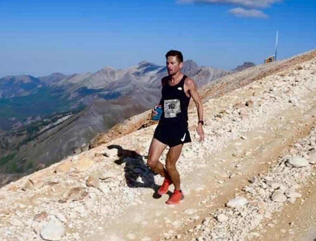 The start of the descent from the 2018 Imogene Pass Run