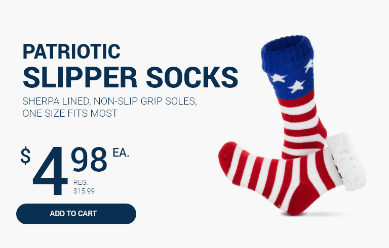 Patriotic Slipper Socks