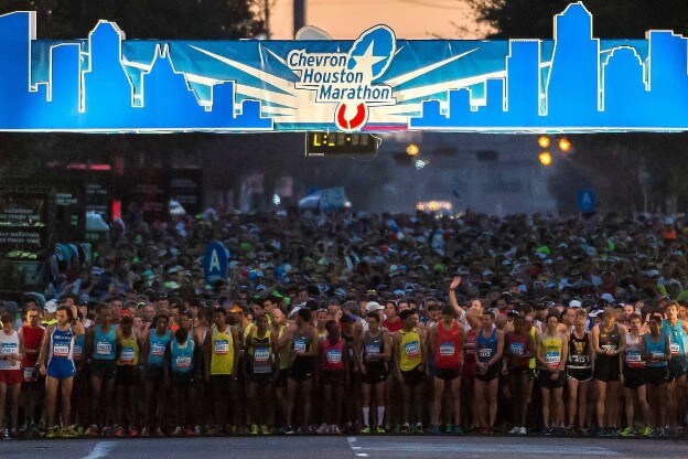 Start of the Houston Marathon