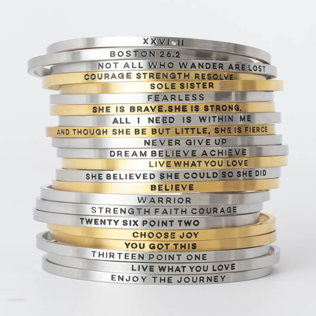 Our Favorite Inspirational Bracelets For Runners Blog by Gone