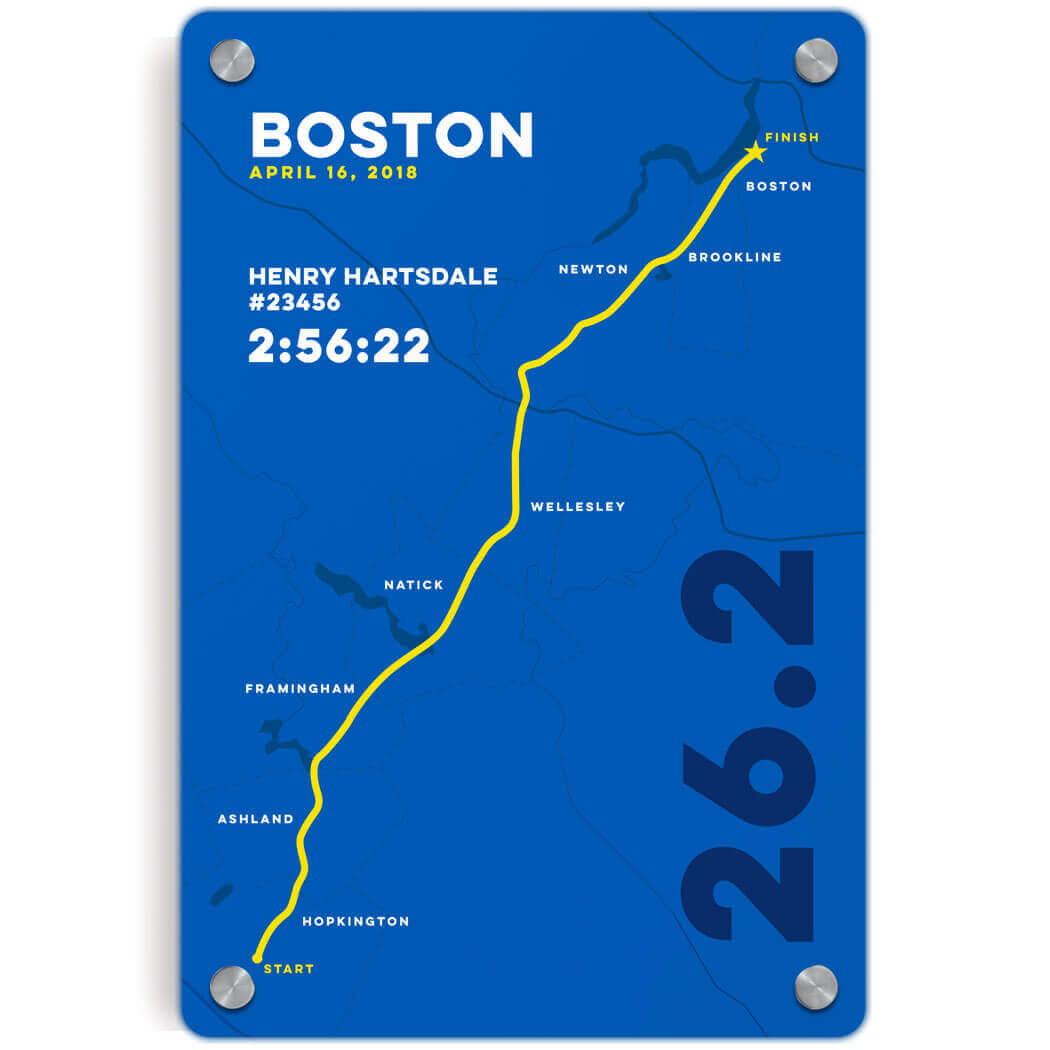 Personalized Custom  Marathon Course Map