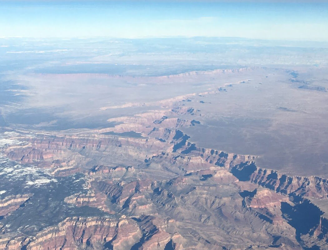 Aerial view of the Grand Canyon