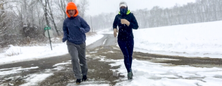 Cassandra and Elijah Winter Run