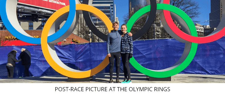 Post-Race Picture At The Olympic Rings