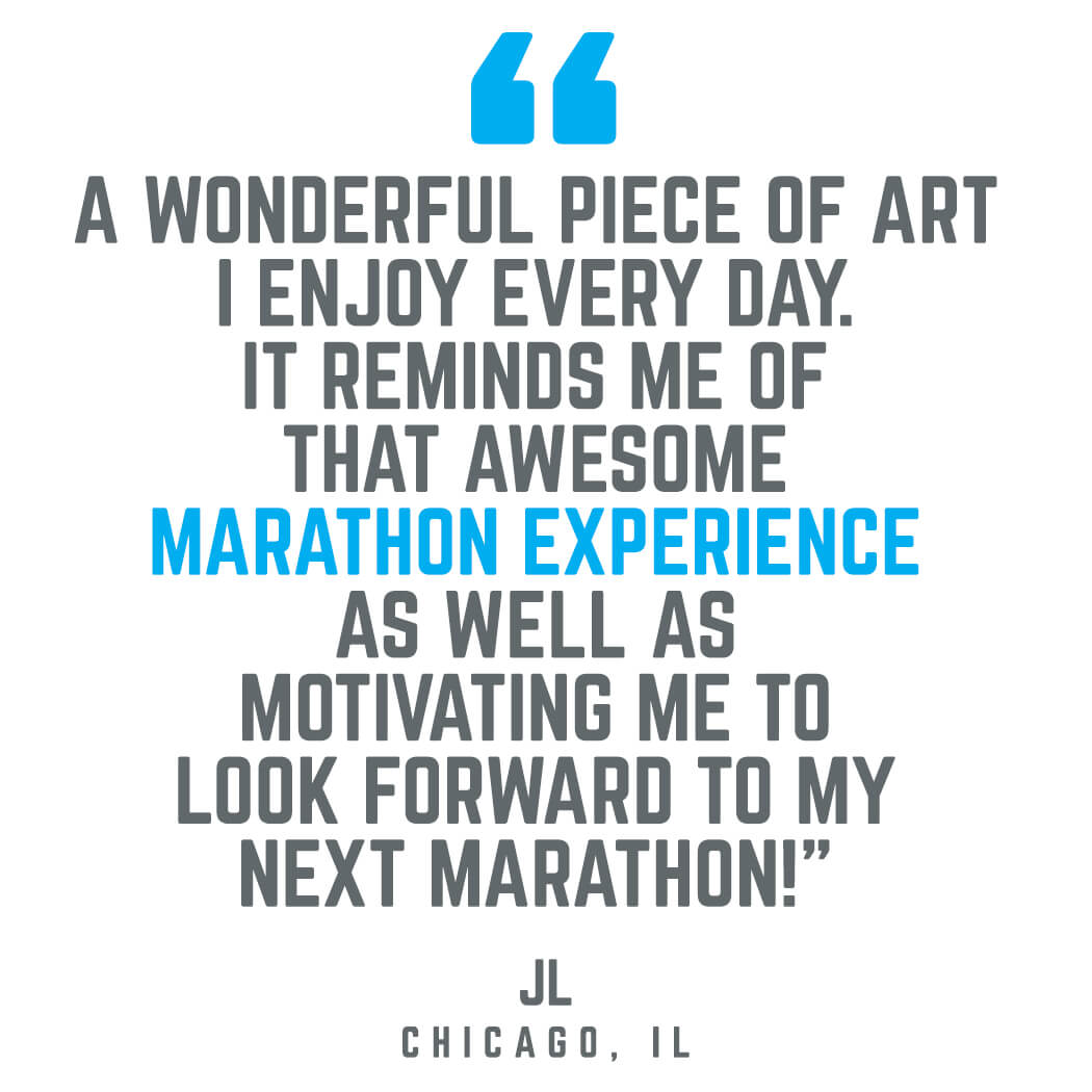 Marathon Route Wall Art Testimonial