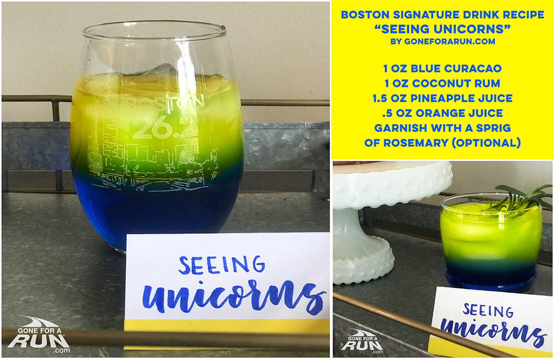 Boston Marathon Signature Drink Recipe