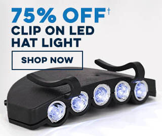 75% Off Clip on LED Hat Light
