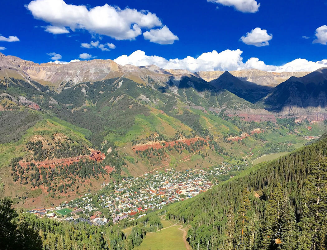 Telluride from the top of Mountain Village - September 5th, 2018