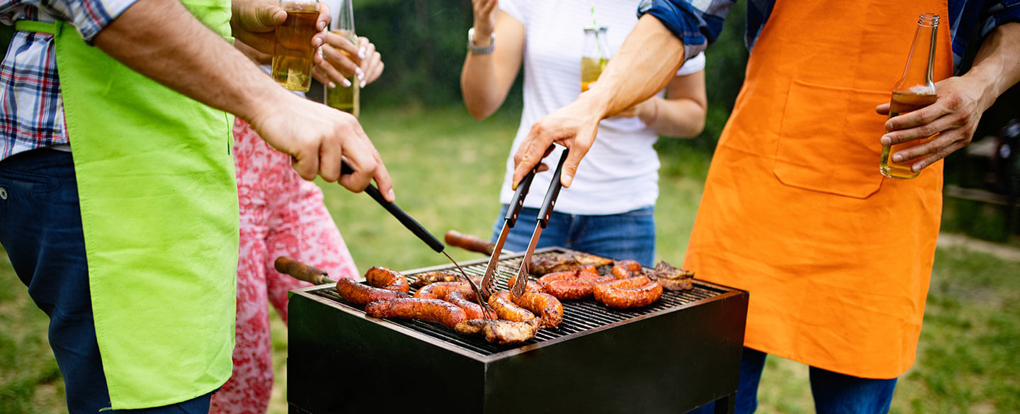 Group of Friends BBQing