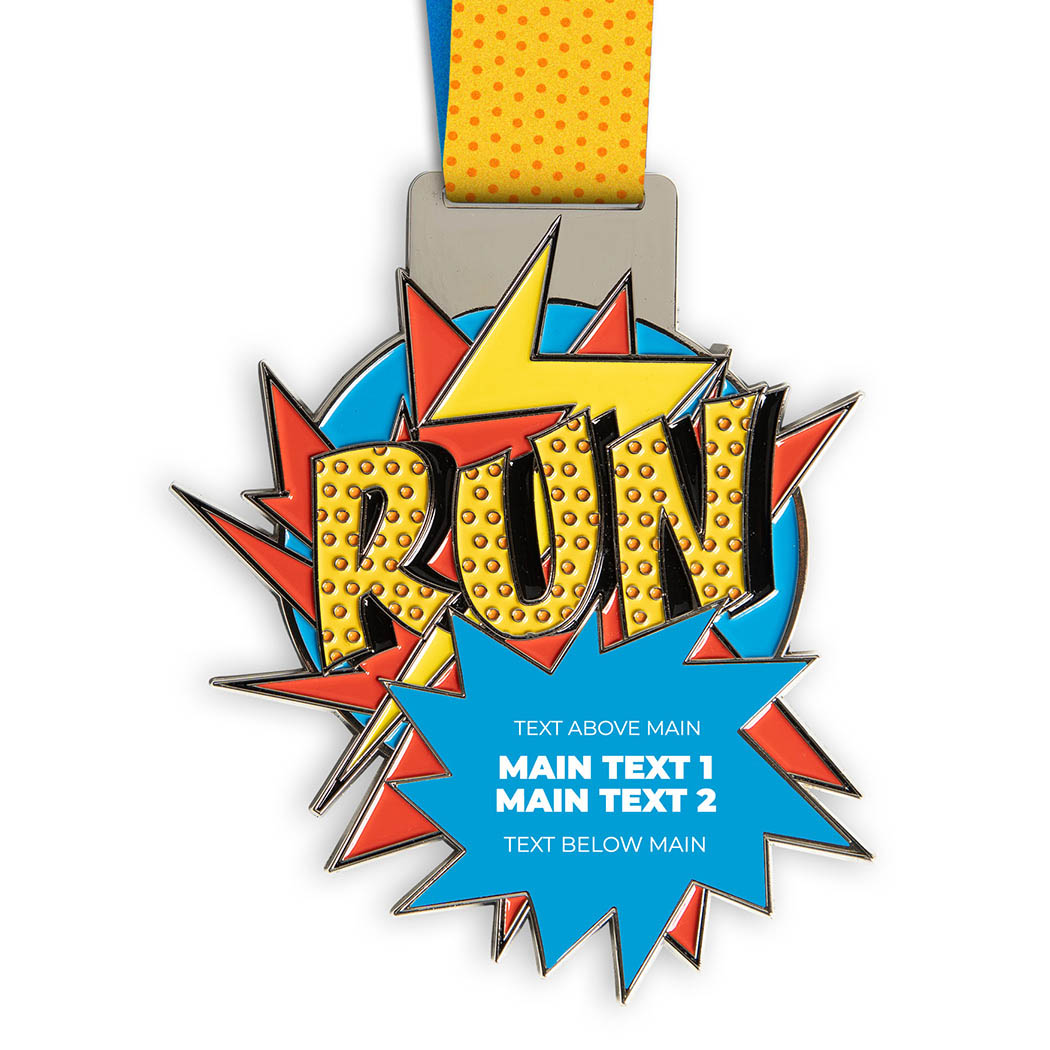 Super Run Custom Race Medals - Personalization Image