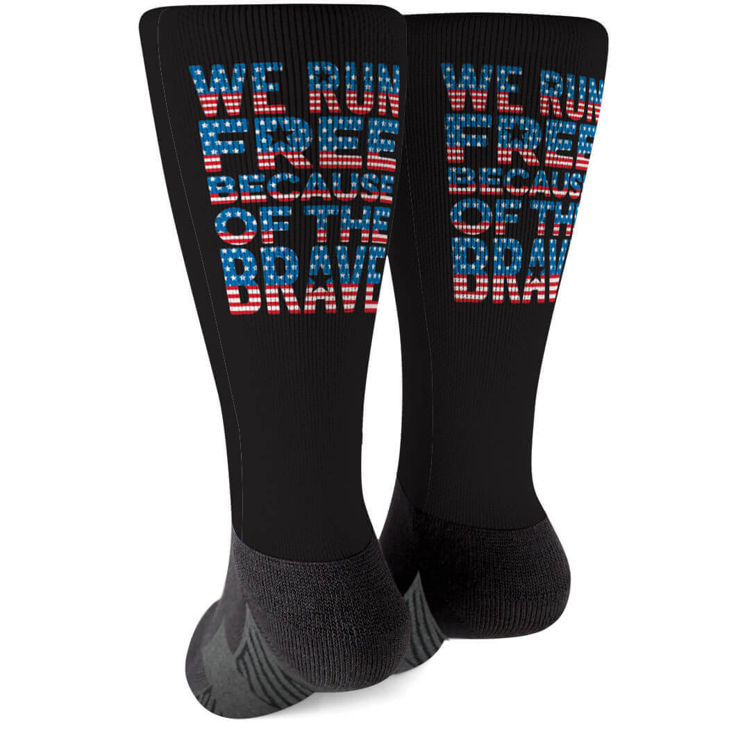 patriotic running socks