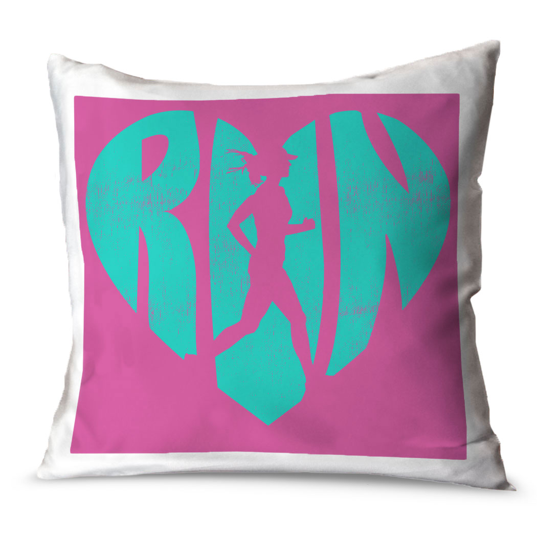 Running Throw Pillow Love The Run Gone For a Run