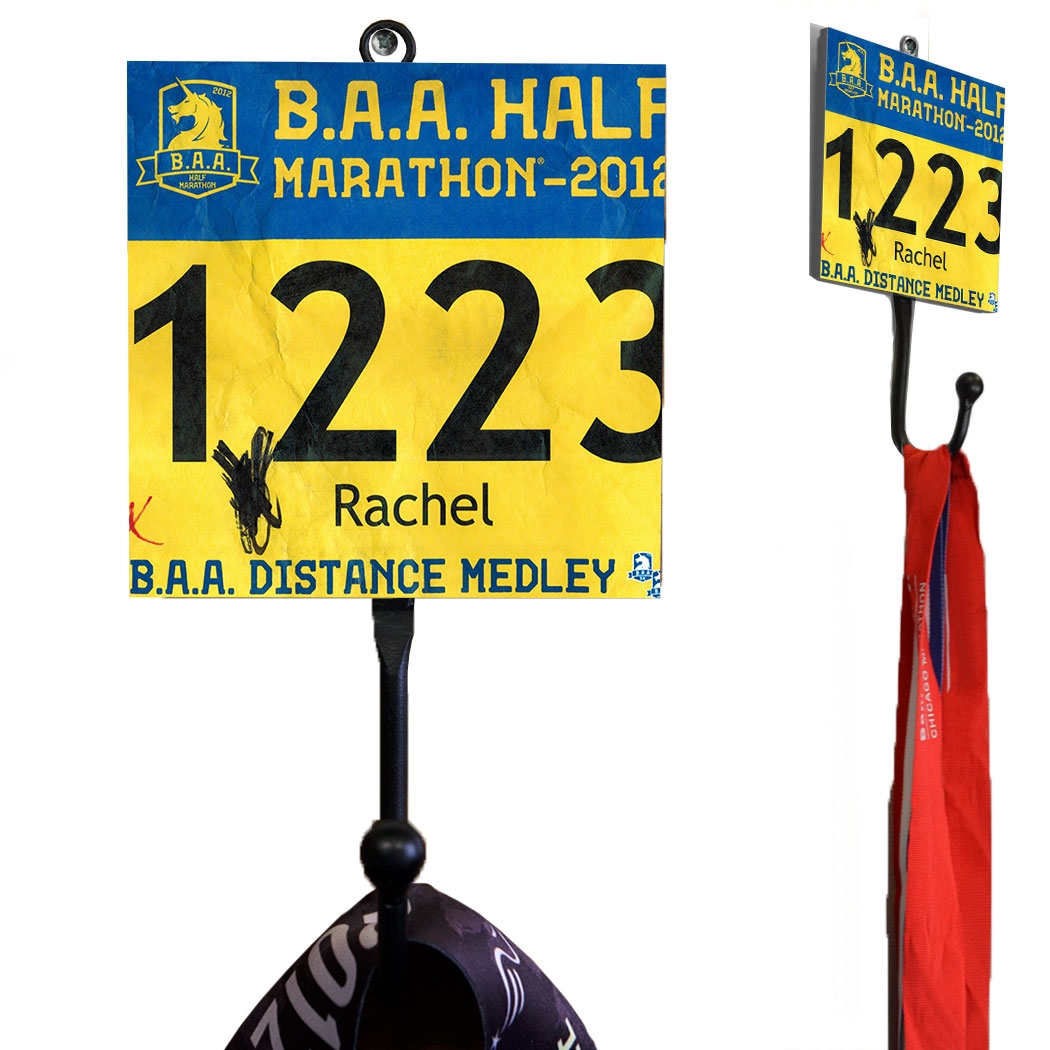 Your Race Bib Medal Hook | Marathon Medal Hooks | Marathon Gifts