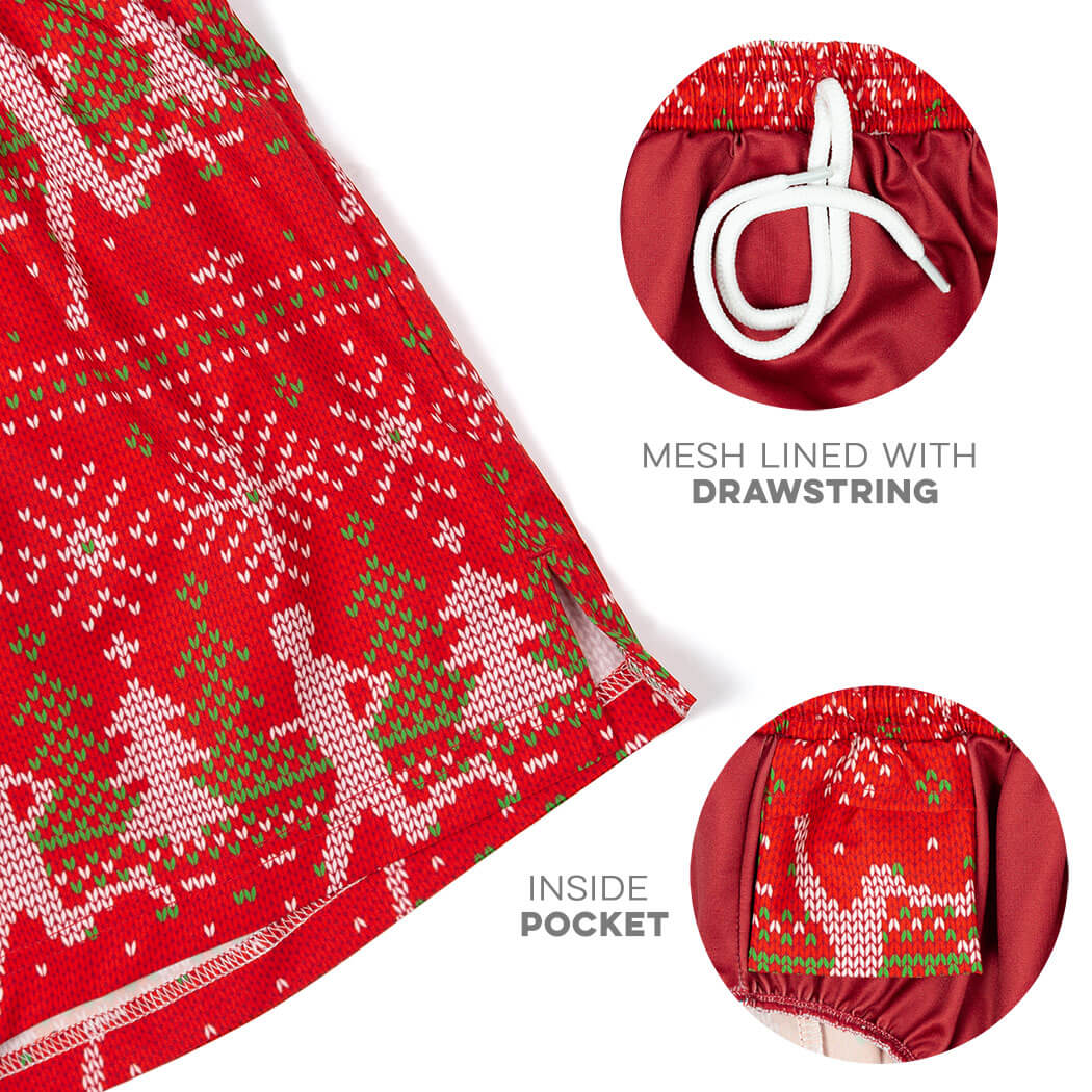christmas running shorts