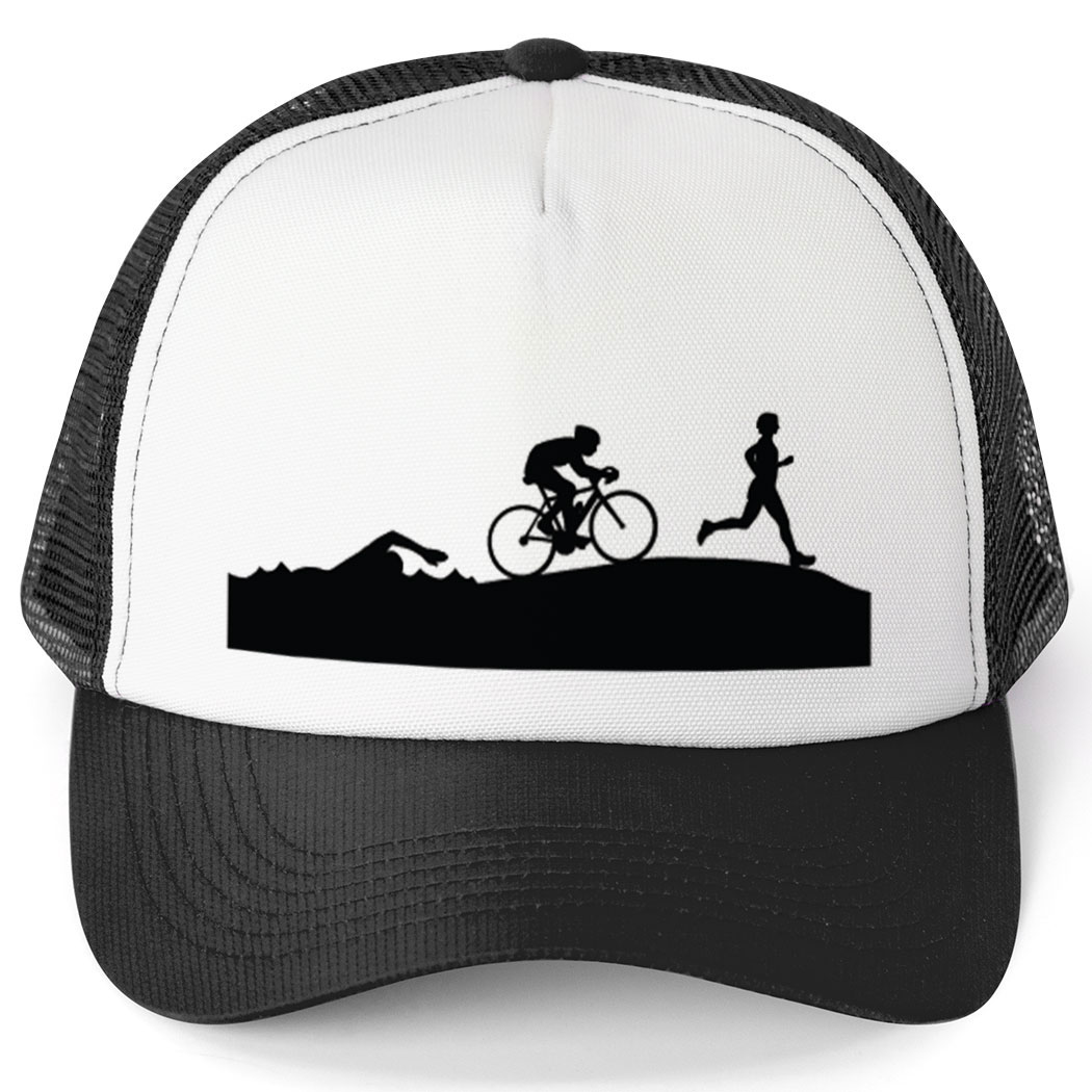 triathlon trucker hat