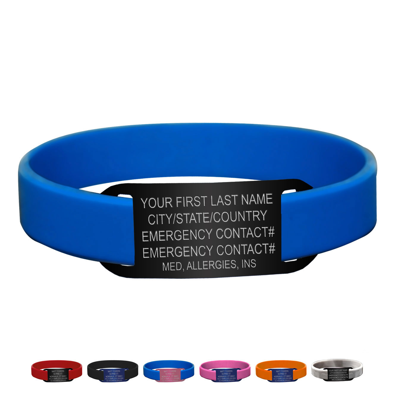 Idmeband Silicone Lite Bracelet Id Band For Runners Silicone Lite Idmeband Bracelet