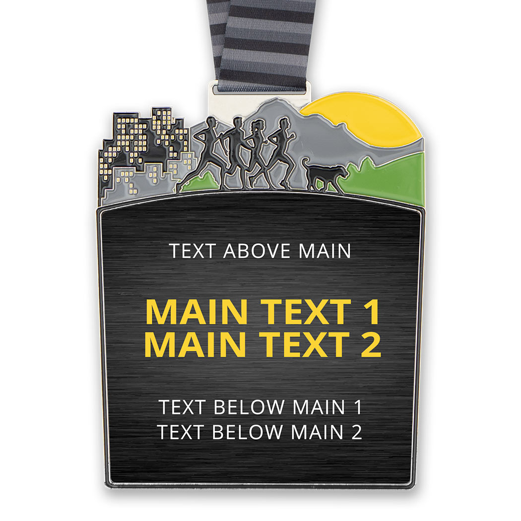 Run This Town Custom Race Medals - Personalization Image