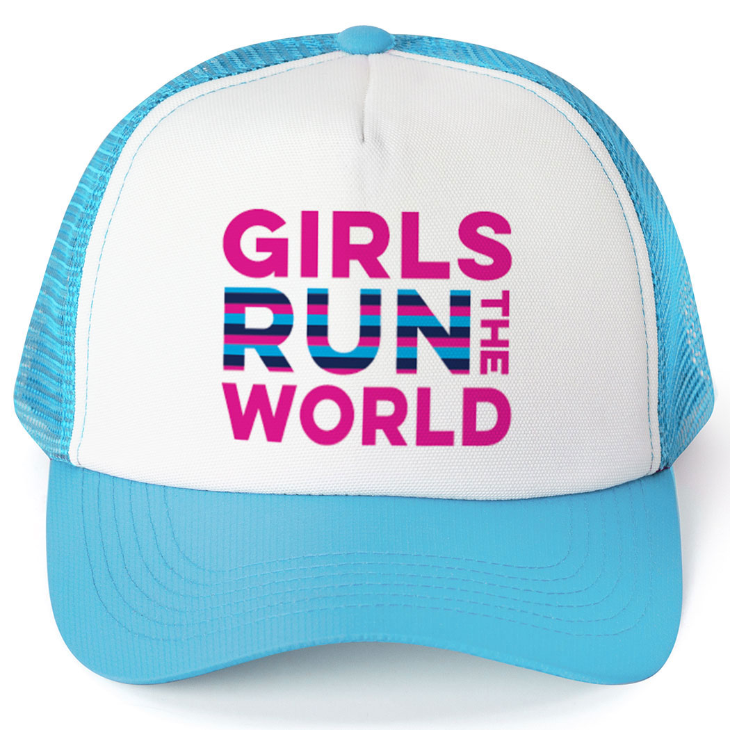 running trucker cap