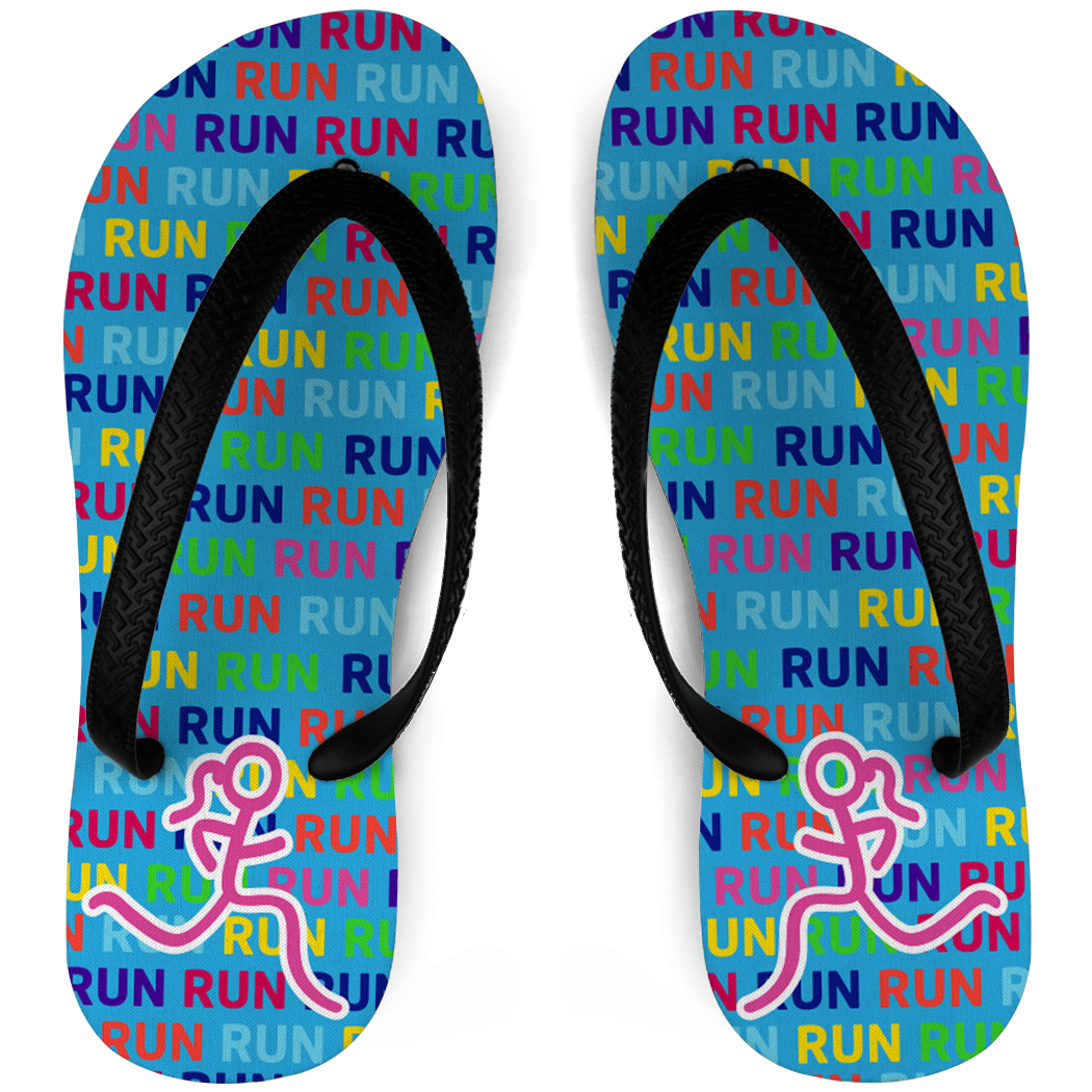 Running Flip Flops Run Run Run Stick Figure Running Flip Flops Run Run Run Stick Figure