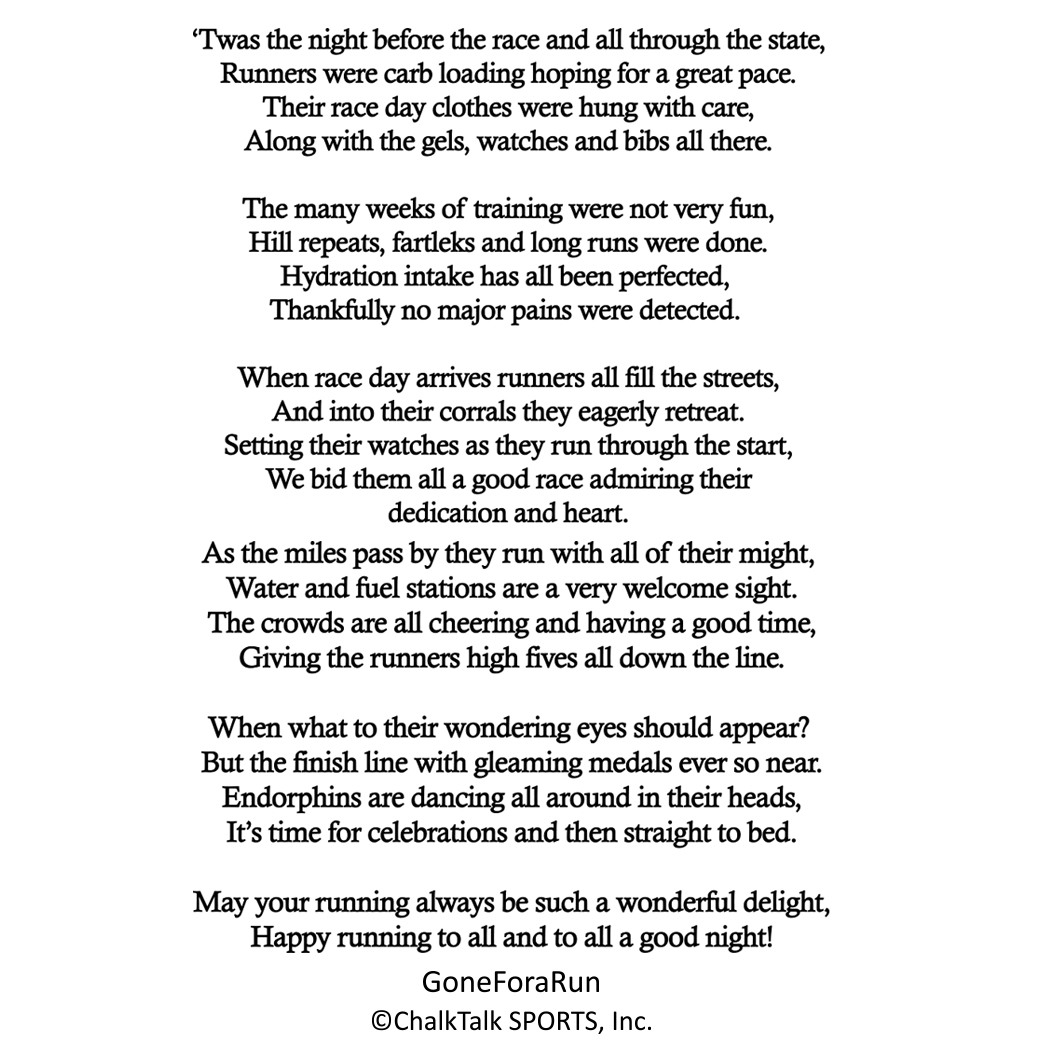 twas the night before the race greeting card runners greeting cards poetry twas the night before christmas