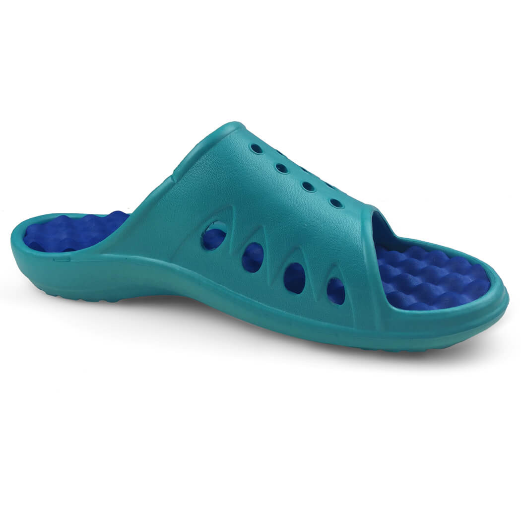 PR SOLES Running Recovery Sandals – Teal & Royal Blue