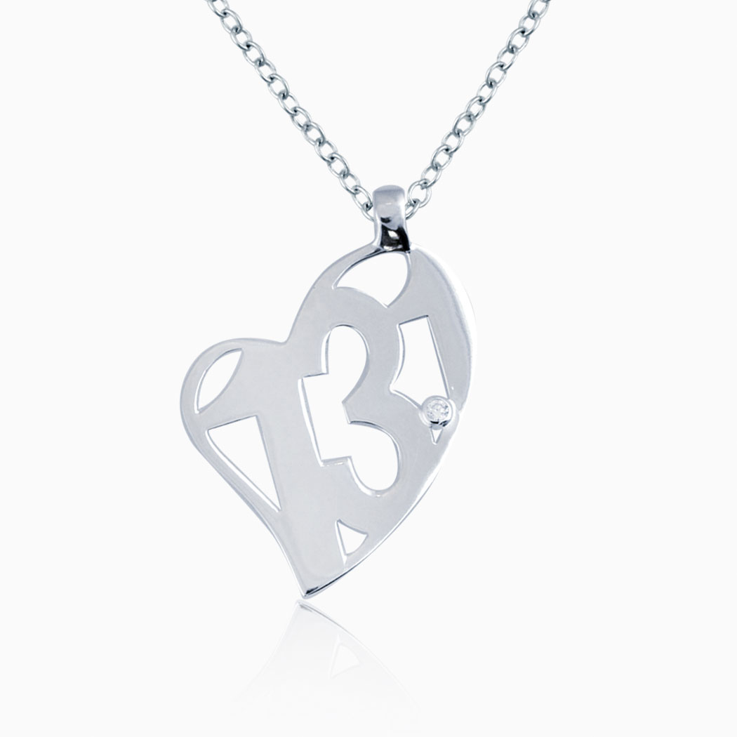 Sterling Silver Anti-Tarnish Treated CZ Cross Charm on an Adjustable Chain Necklace
