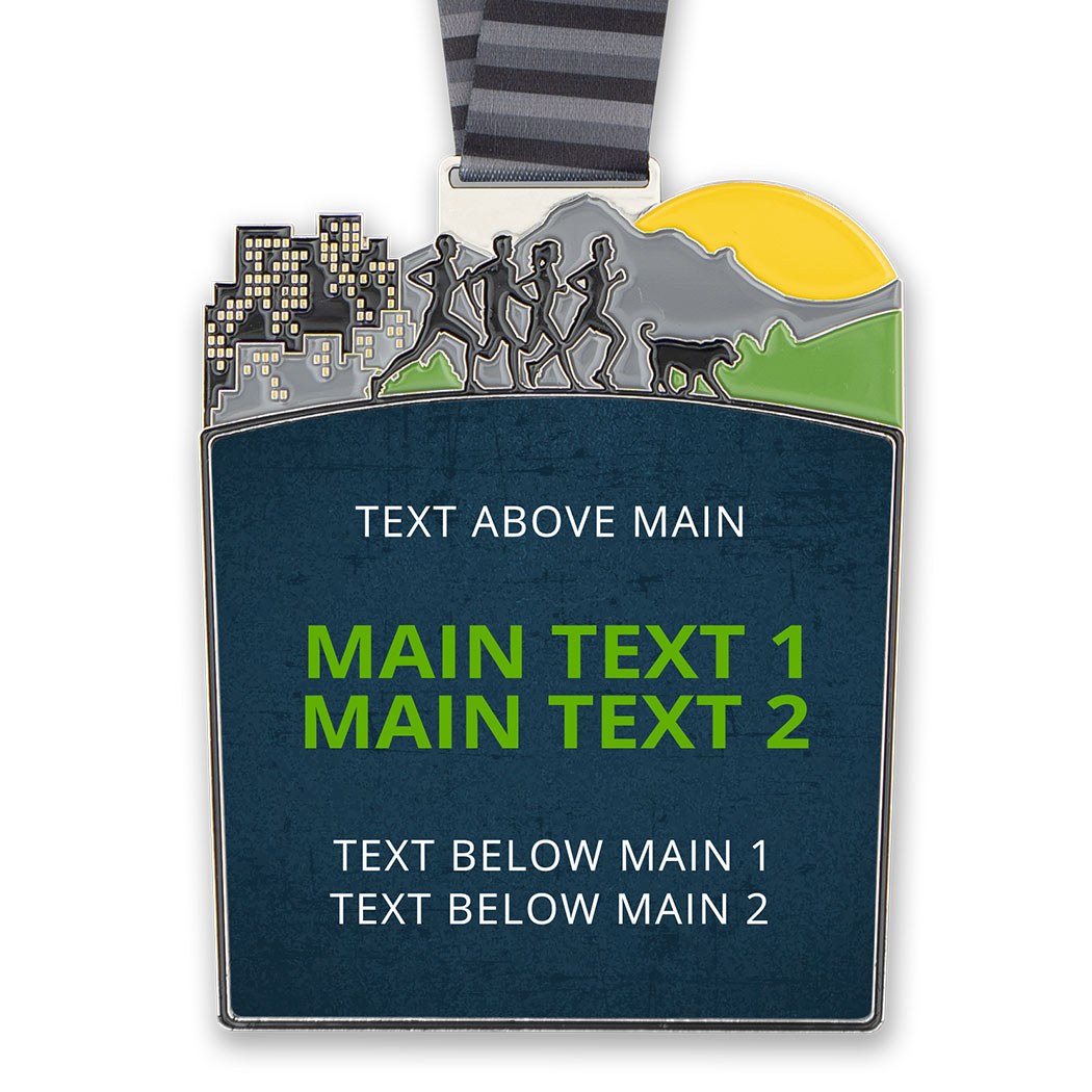 Run This Town Custom Race Medals - Personalization Image