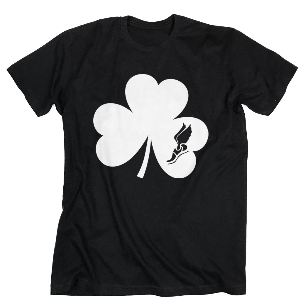 Track and Field Short Sleeve T-Shirt - Shamrock With Winged Foot Cutout ...