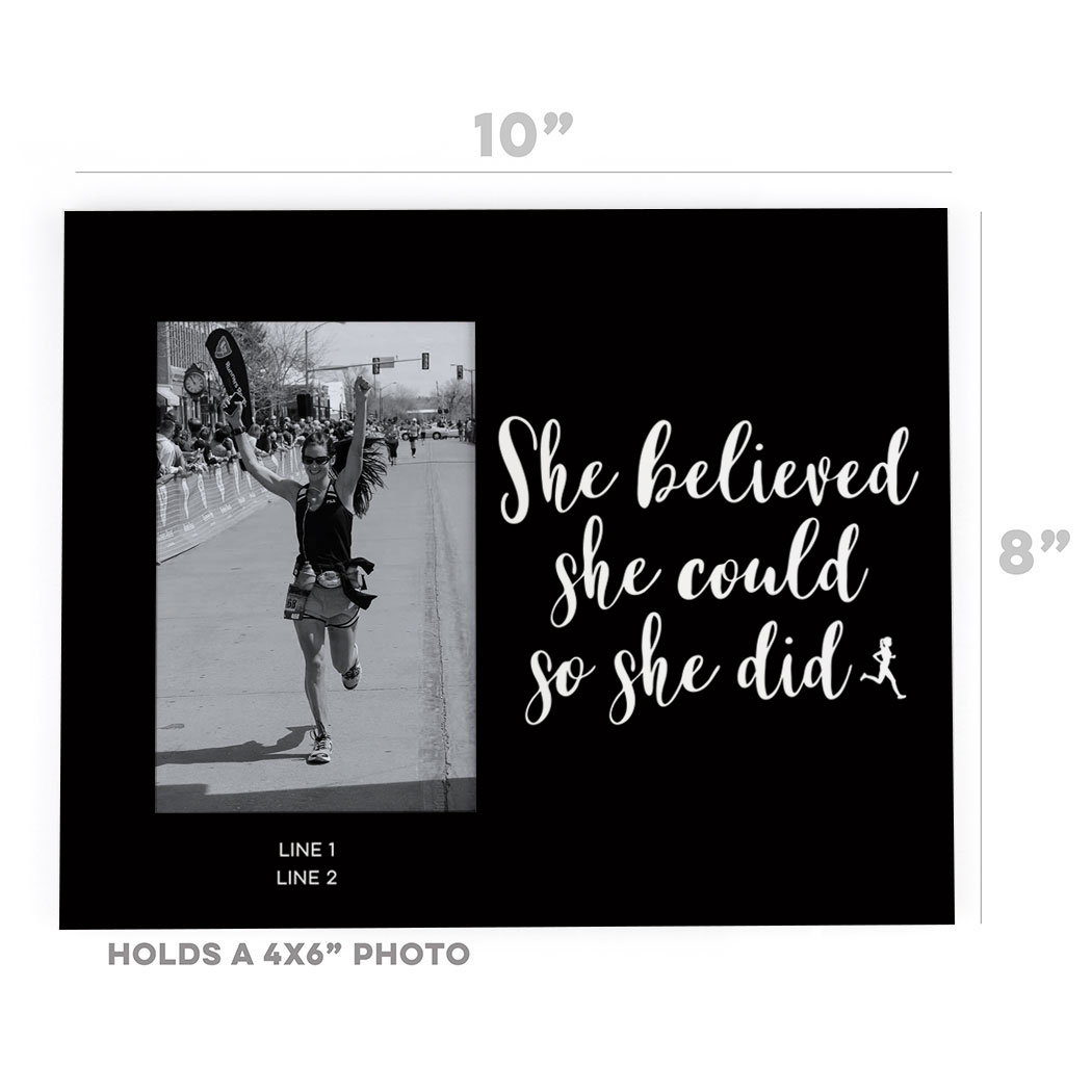 Running Photo Frame She Believed Could Gone For A Run Running Photo Frame She Believed Could