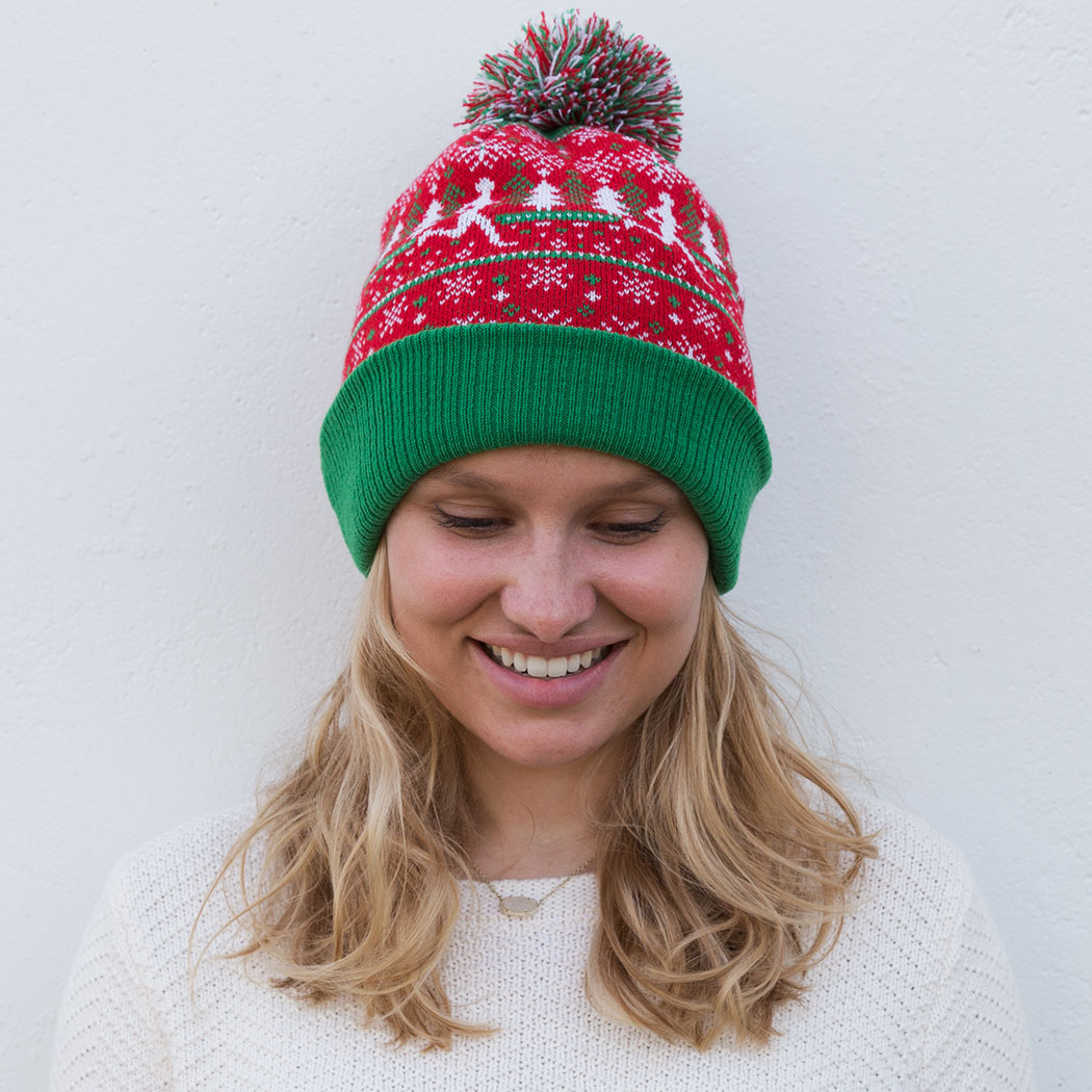 christmas running hat