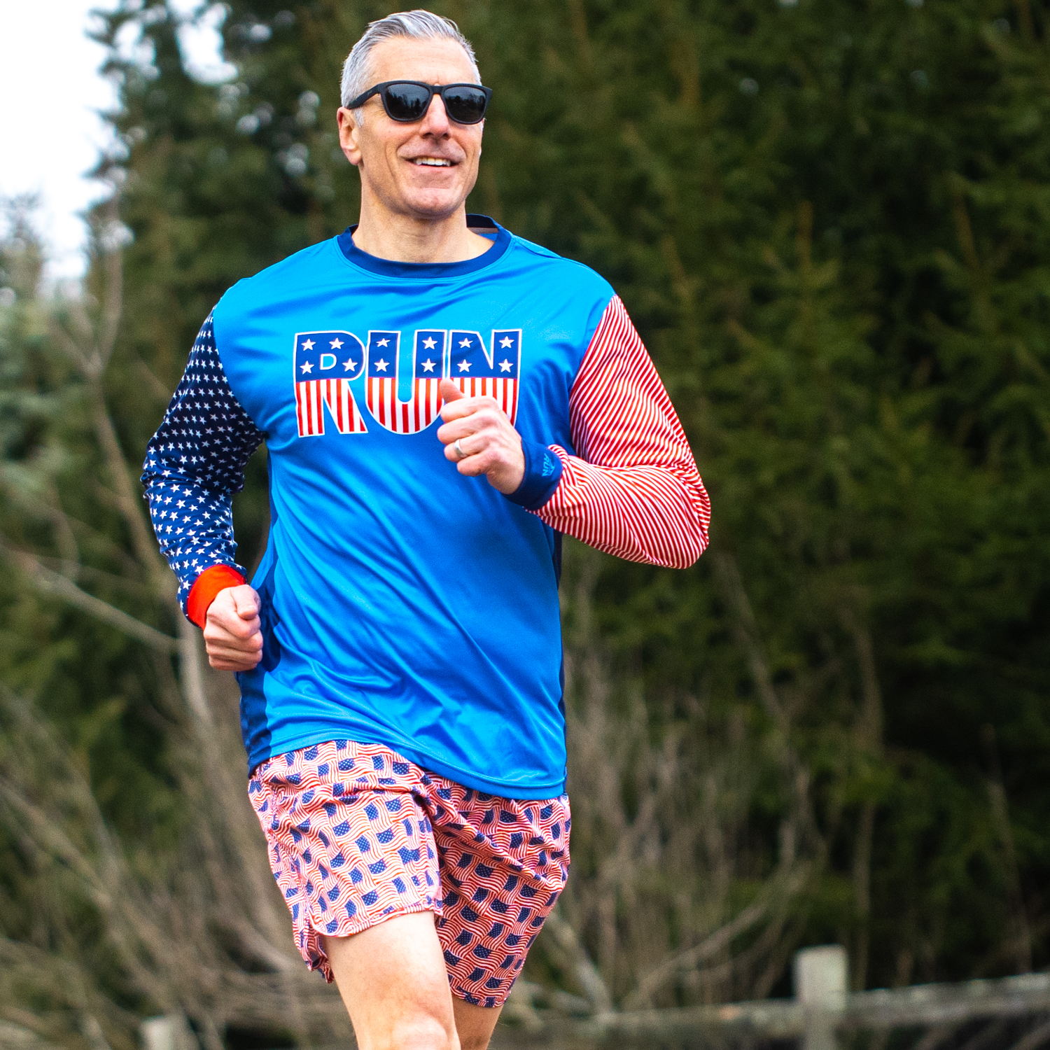 Patriotic running deals shorts