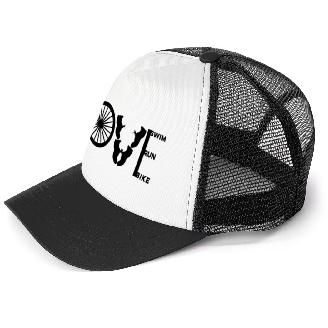 triathlon trucker hat