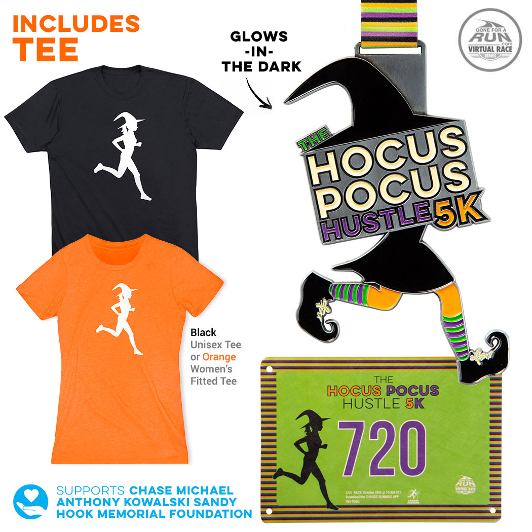 Virtual Race Hocus Pocus Hustle 5K (2019) Gone For a Run