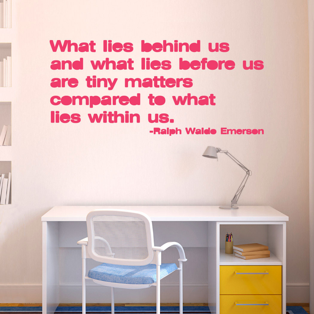What Lies Behind Us Removable Goneforarungraphix Wall Decal