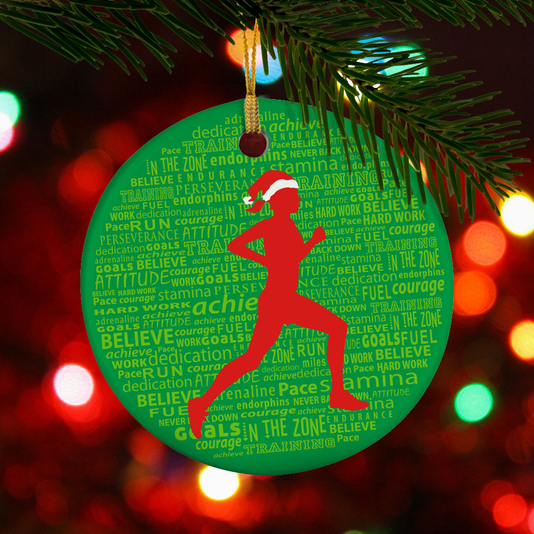 christmas running hat