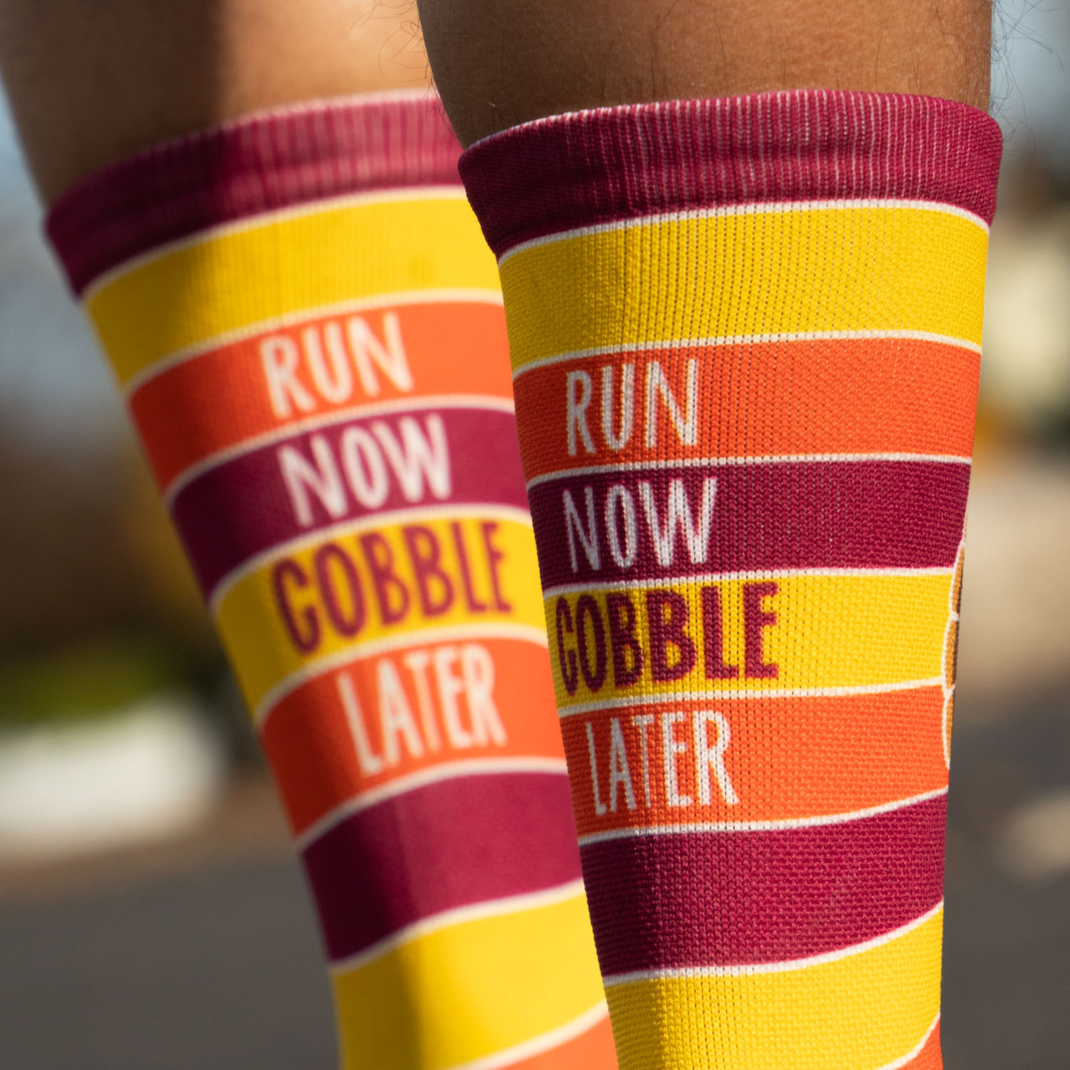 Run now gobble later socks sales