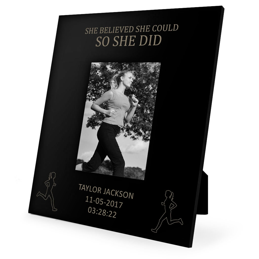 Running Engraved Picture Frame She Believed Could So Did Running Engraved Picture Frame She Believed Could So Did Click To Enlarge