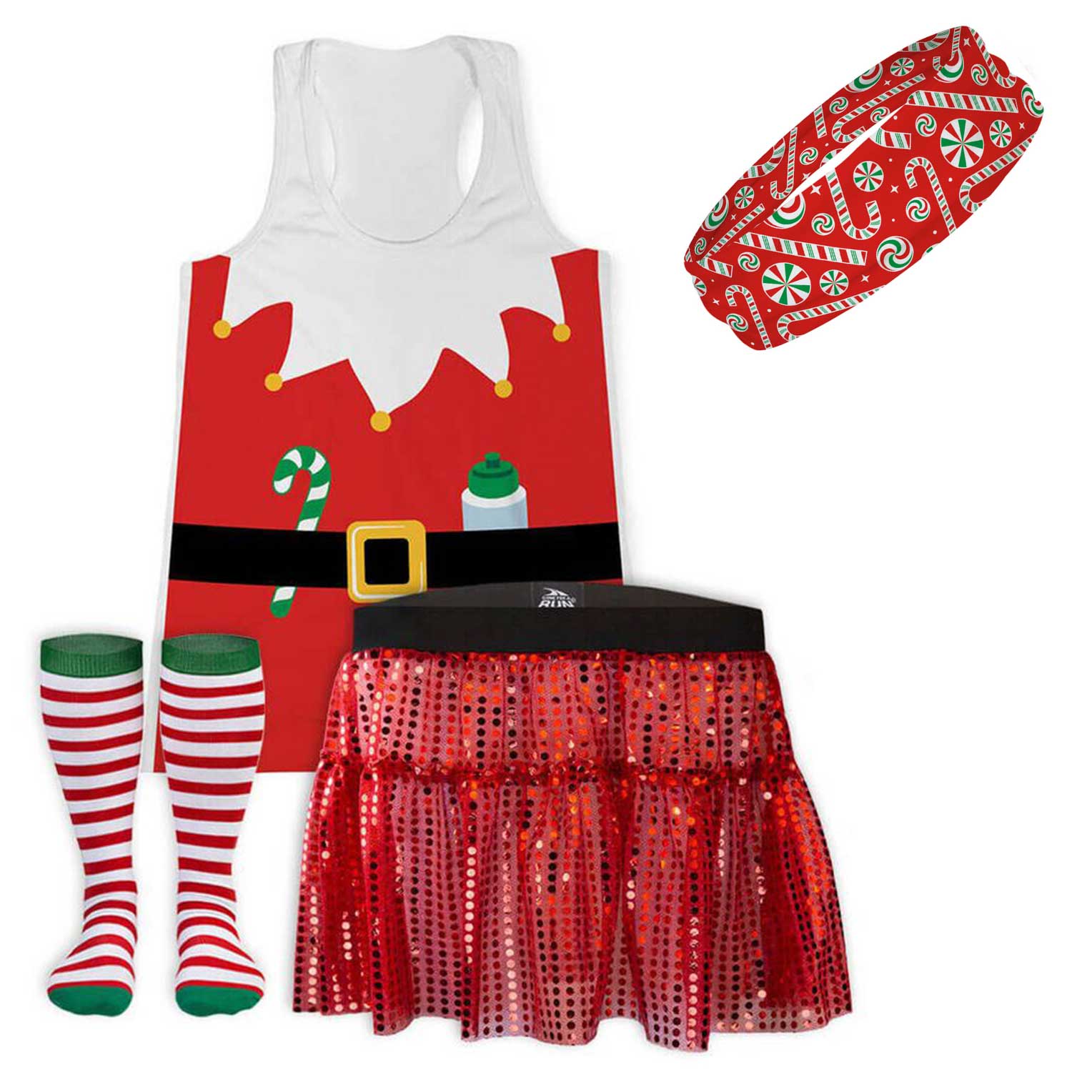 Mrs. Claus Runner Running Outfit | Gone For a Run