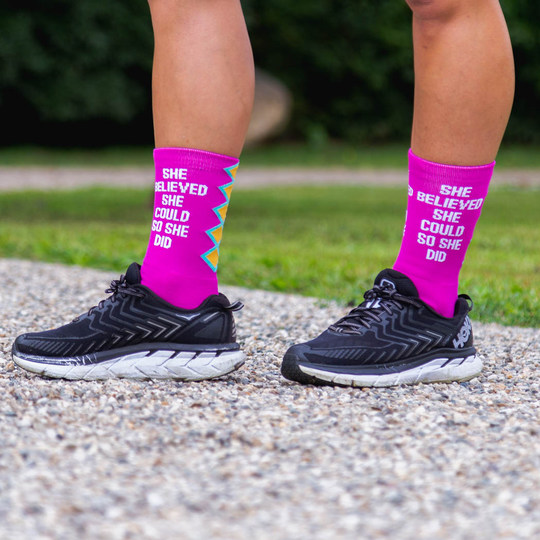 Socrates® Mid-Calf Performance Socks - She Believed She Could | Gone ...