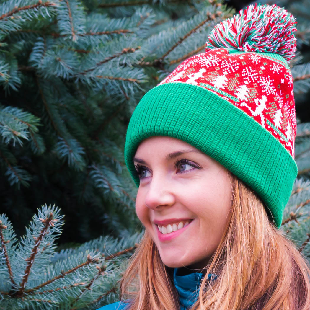 christmas running hat