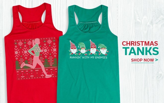 Shop Our Christmas Tanks for Runners