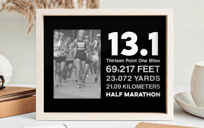 Shop Our Half Marathon Math Miles Photo Frame