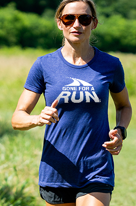 Shop Our Gone For a Run Logo Tee for Runner Girls
