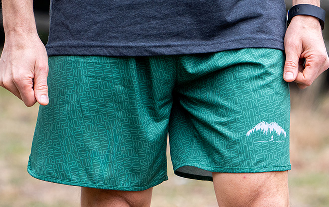 Running shorts with designs discount