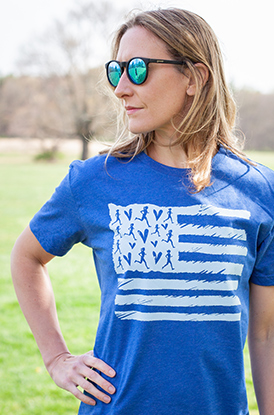 Shop Our Everyday Patriotic Tee for Runners