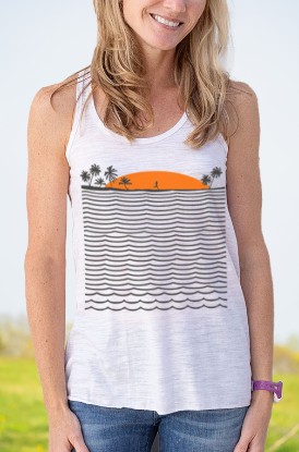 Shop Our Chasing Sunsets Flowy Racerback Tank Top