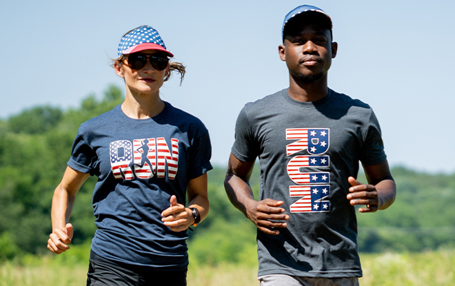 Shop Our Patriotic Tops for Runners