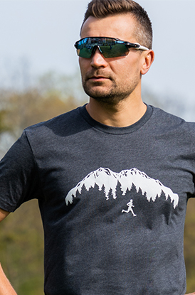 Trail Runner in the Mountains Short Sleeve Tee